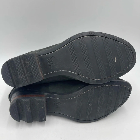 Sorel Lolla waterproof black suede ankle Boots size 9 - Picture 8 of 9